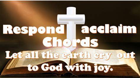 Let All The Earth Cry Out To God With Joy Psalm May 14 2023 Chords