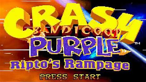 Crash Bandicoot Purple Riptos Rampage Gba Complete Walkthrough Youtube