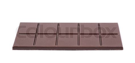 Single Chocolate Bar Isolated Stock Image Colourbox