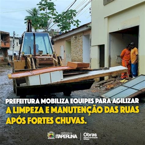 Prefeitura mobiliza equipes para agilizar a limpeza e manutenção das