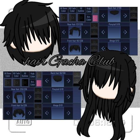 hair Gacha Club boy and girl hair Gacha Club Дизайн книги