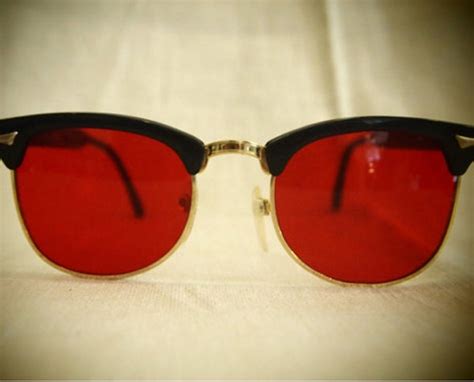 Vintage Rose Colored Wayfarer Sunglasses Eyewear By Marinawilliams