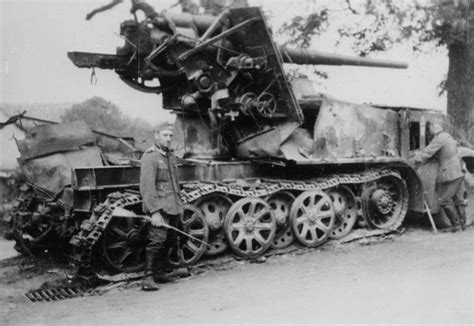 Cm Flak Sfl Auf Zugkraftwagen T Sd Kfz Bunkerflak