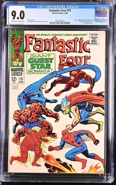 Fantastic Four Cgc Spider Man Daredevil Thor Jack Kirby Comic