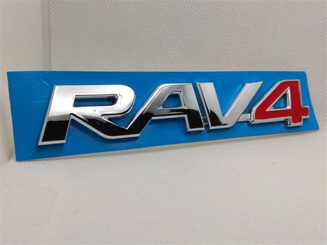 Toyota Rav Emblem Logo Letters Badge Trunk Gate Rear Chrome Etsy