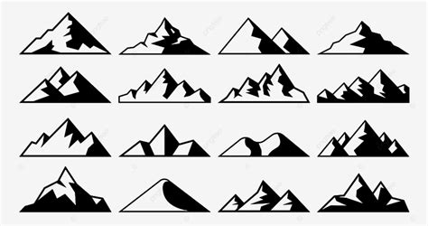 Mountain Peak Silhouette Png Transparent Mountain Peak Icon Silhouette