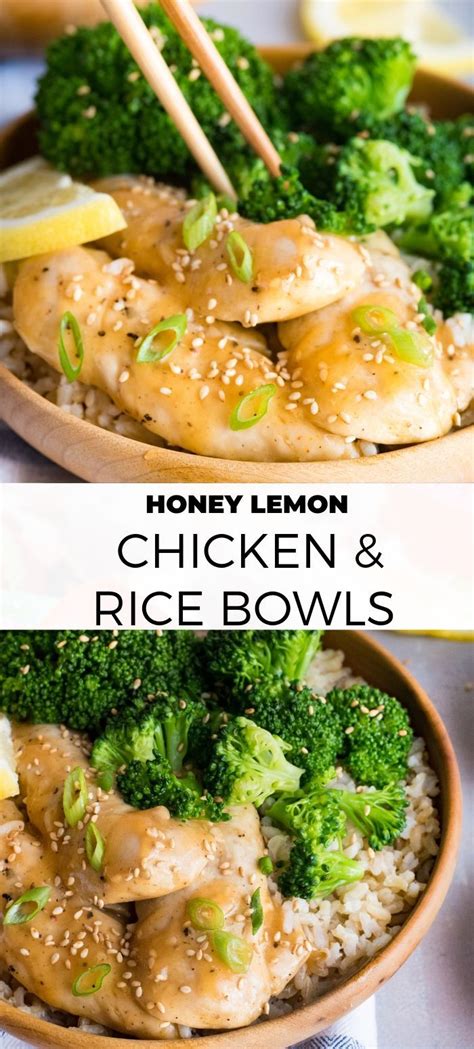 Honey Lemon Chicken Rice Bowls Recipe Makes The Best Quick And Easy Dinner Idea That S Way