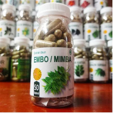 Jual Awas Daun Embo Mimba Nemm Kapsul Herbal Suplemen Kesehatan Obat