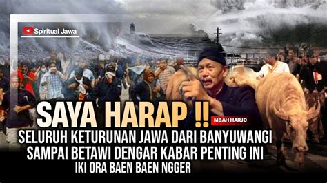 Semua Tamu Meneteskan Air Mata Saking Gak Kuatnya Mbah Harjo Sampai