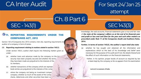 Branch Audit And Joint Audit SA 600 And SA 299 CA Inter Audit Ch 8