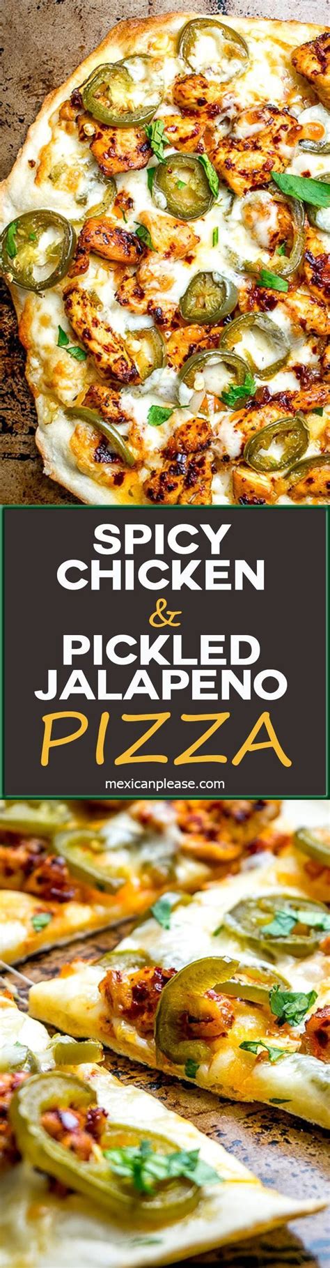 spicy chicken  pickled jalapeno pizza   perfect