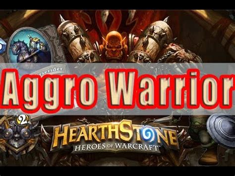 Hearthstone Aggro Warrior Face Deck Decklist Constructed Deck