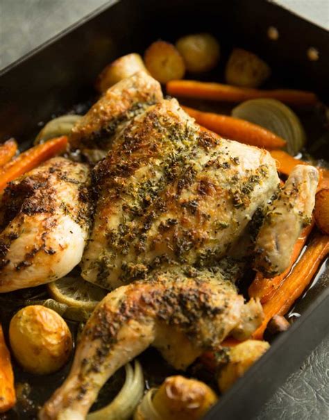 Herb Roasted Spatchcock Chicken Recipe Dont Go Bacon My Heart