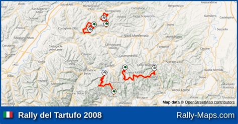 Maps Rally Del Tartufo 2008 Rally Maps