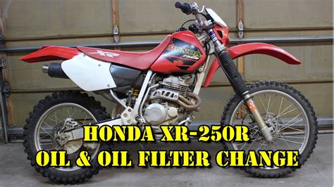 Honda Xr R Oil Oil Filter Change Maintenance