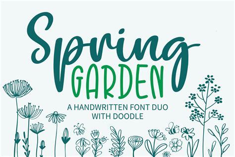 Spring Garden Font By Bitongtype · Creative Fabrica