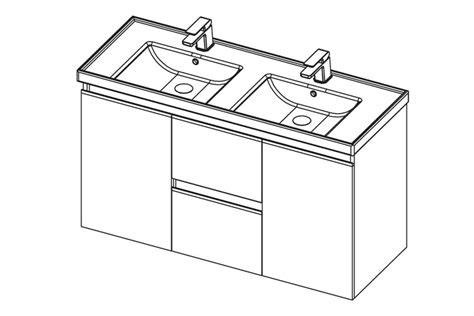 Dusk 46 1200db Wall 2 Door 2 Drawer Bin Shelf Inside Door St