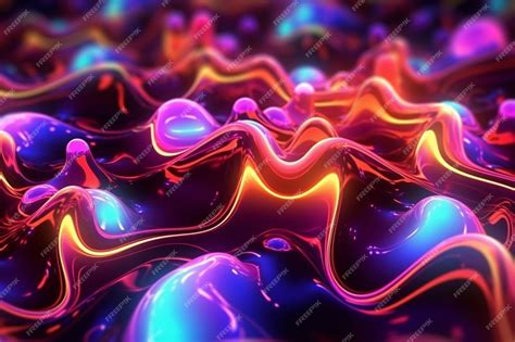 Premium Photo Abstract 3d Waves Background