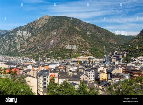 City Skyline Andorra La Vella Andorra Stock Photo Alamy