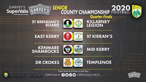 Kerry Gaa On Twitter Garvey S Supervalu County Senior Football