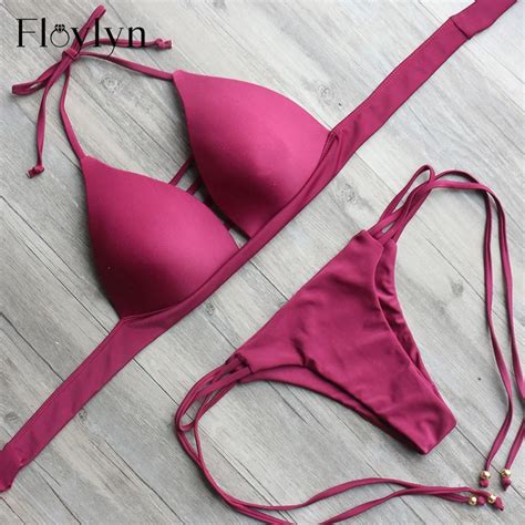 Floylyn Hot Bikini Summer Swimwear Women Biquini Sexy Beach