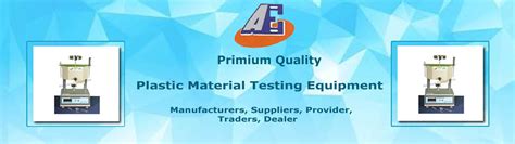 Plastic Material Testing Equipments Manufacturers In India