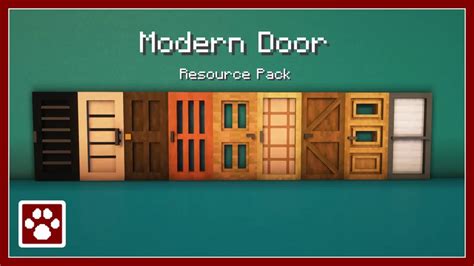 Modern Door Resource Pack Minecraft Texture Pack