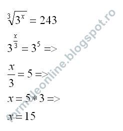 Formuleonline Probleme Si Exercitii Rezolvate Ecuatii Exponentiale