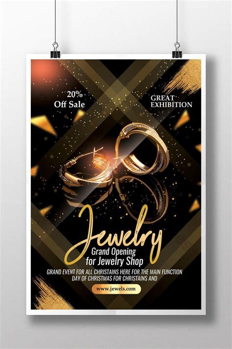 Elegant Jewelry Promo Poster Design Psd Free Download Pikbest