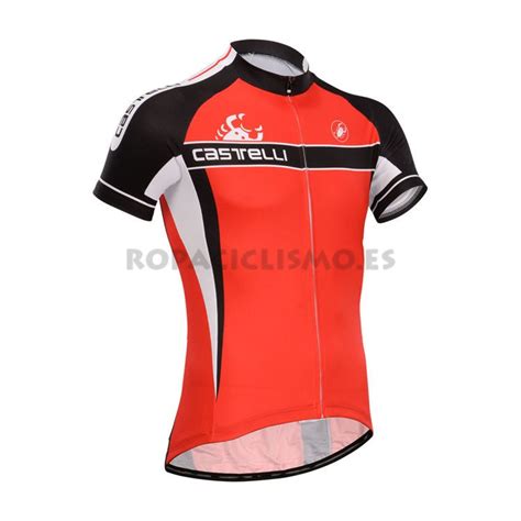 Maillot Castelli Mangas Cortas Rojo