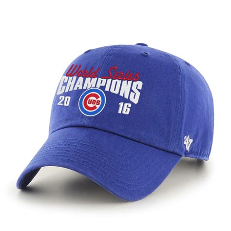 Men's Chicago Cubs '47 Royal 2016 World Series Champions Clean Up ...