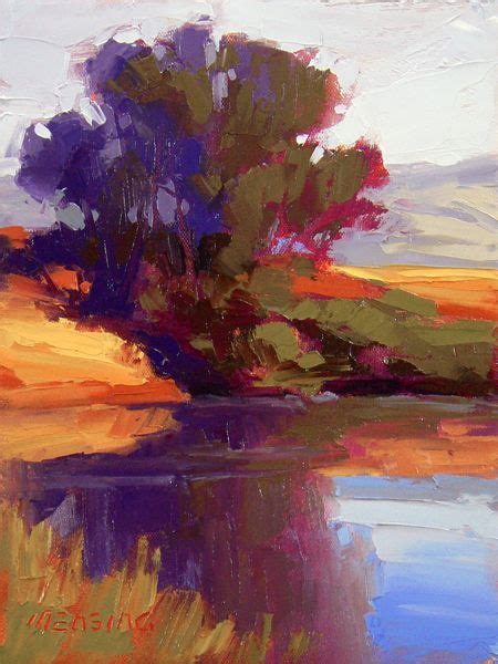 Painterly Landscape Escape ☼ Landscape Painting By David Mensing