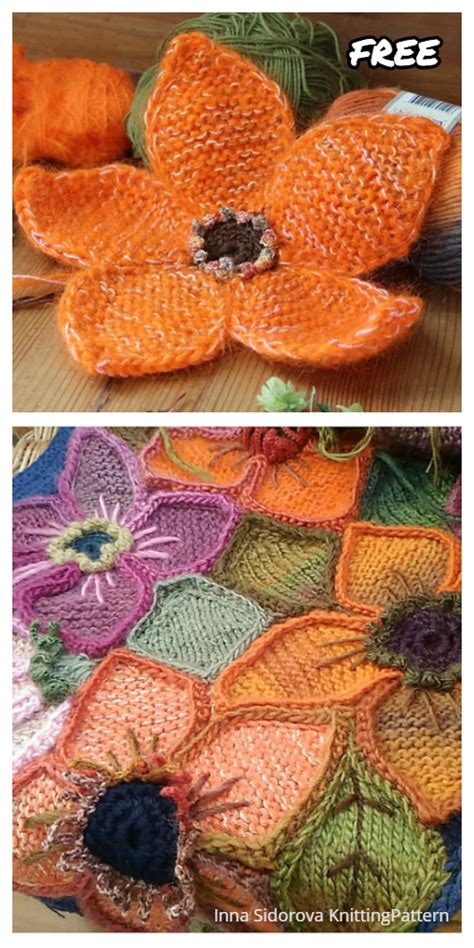 Quick And Easy Flower Free Knitting Pattern Artofit