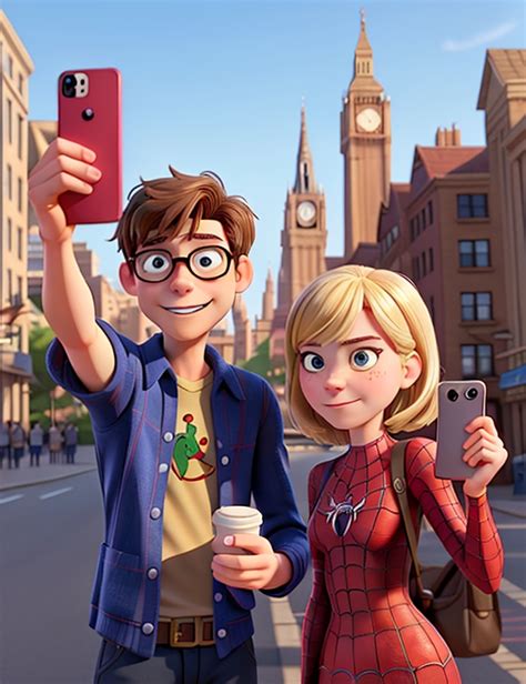 3D Animation Style Peter Parker and Gwen Stacy by HeroPix on DeviantArt