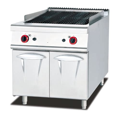 Series Free Standing Gas Lava Rock Grill With Cabinet Cm Deep