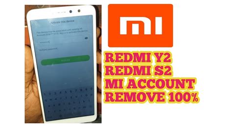 Redmi Y2 Mi Account Remove YouTube