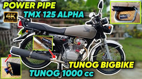 R8 POWER PIPE UNBOXING AND SOUND CHECK TO HONDA TMX 125 ALPHA GRABE