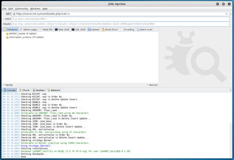 JSQL Injection Usage Guide A Multifunctional Tool For Scanning And