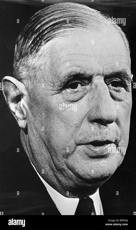 Charles de Gaulle the president of France Stock Photo - Alamy