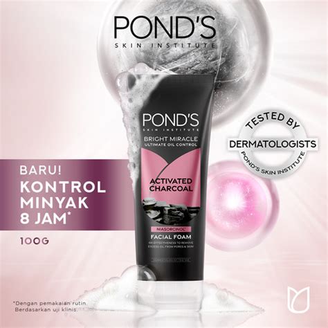 Promo Pond S Bright Miracle Ultimate Oil Control Facial Foam 100g Unilever Official Store