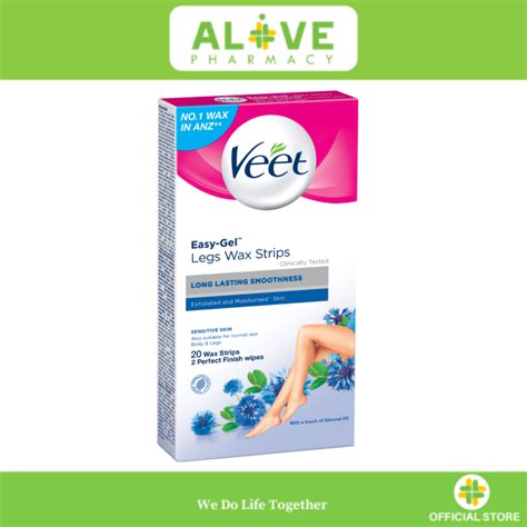 VEET Cold Wax Strips Legs Sensitive Skin 20 S Lazada