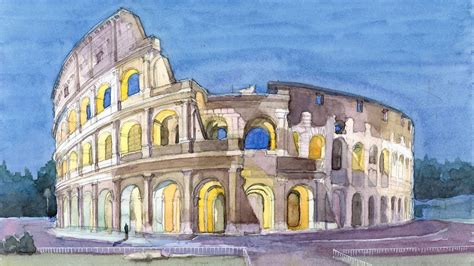 Colosseum Rome Drawing At Explore Collection Of