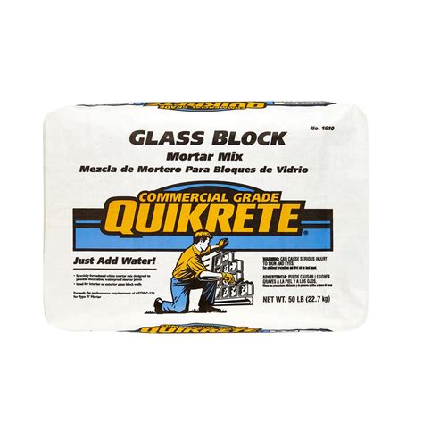 Quikrete 50 Lb Glass Block Mortar Mix 161000 The Home Depot