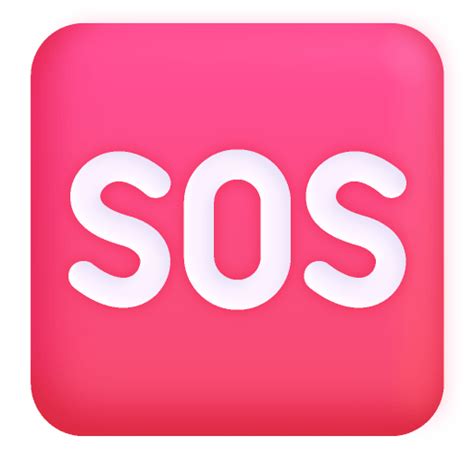 Sos Button 3d Icon | FluentUI Emoji 3D Iconpack | Microsoft