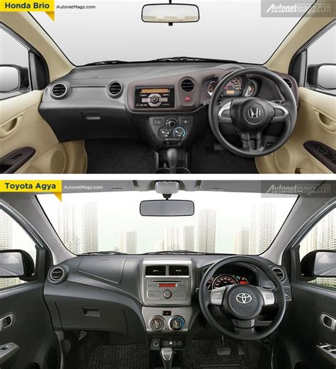 Perbandingan Interior Honda Brio Dengan Toyota Agya Autonetmagz