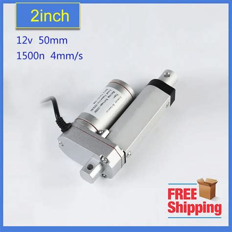 12V 50mm 2 Inch Stroke 1500N 150KGS 330LBS Load Linear Actuator