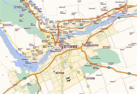 Ottawa Map - Canada