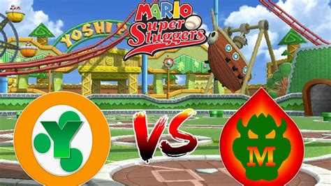 BABY LUIGI ROBS BOWSER OF A HOMER Mario Sluggers Winter League Yoshi