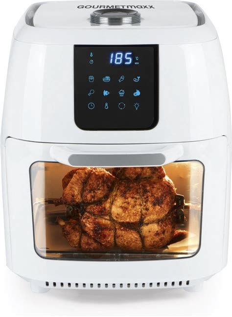 GOURMETmaxx Hetelucht Friteuse Digitaal 9l Wit 1800 Watt Bol