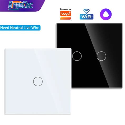 Bingoelec WIFI Smart Wall Light Switch 1 2 3 4Gang Touch Sensor